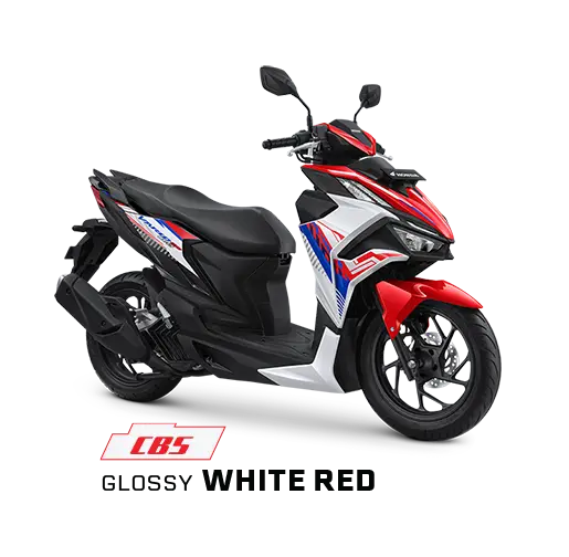 Honda Vario 160 warna CBS Glossy White Red
