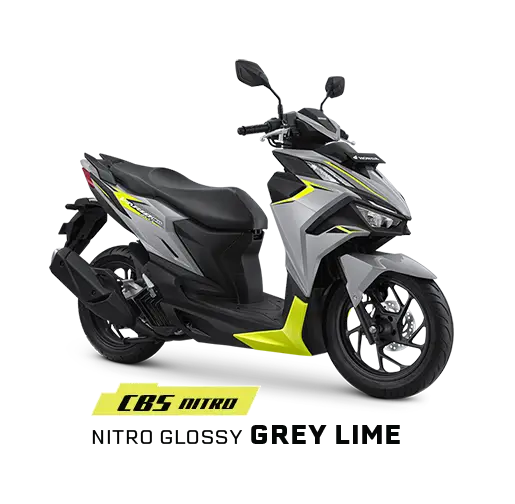 Honda Vario 160 warna CBS Nitro Glossy Grey Lime