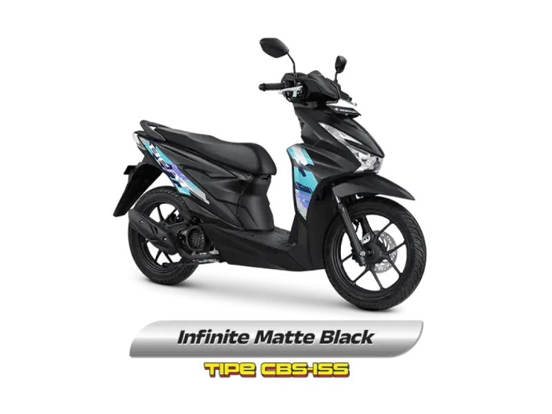 Honda BeAT warna Infinite Matte Black