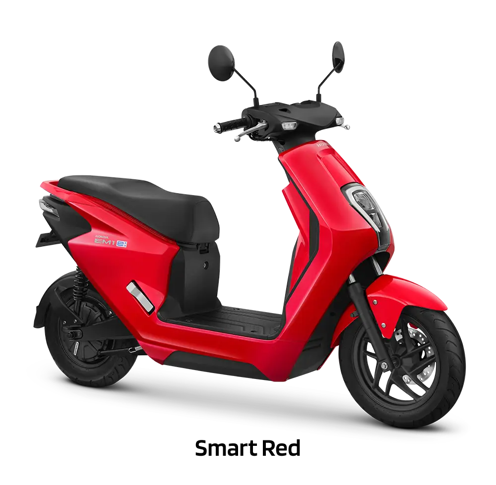 Honda EM1 e: warna Smart Red