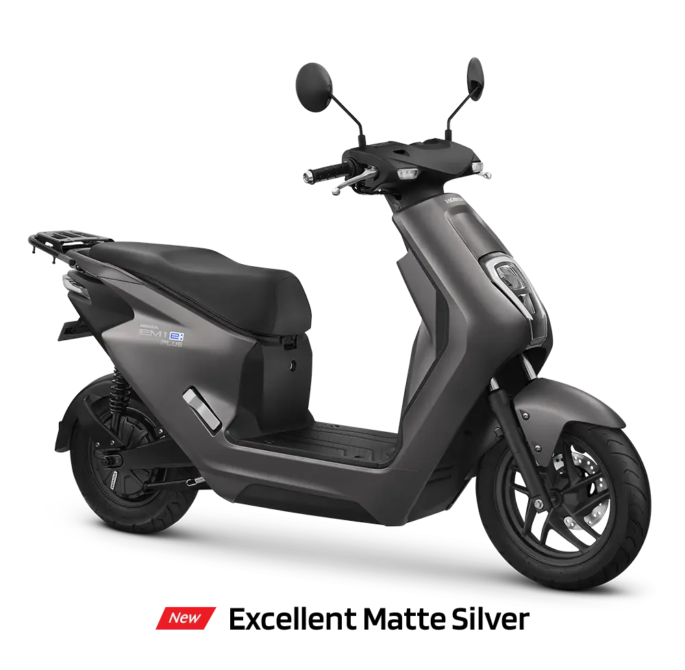 Honda EM1 e: warna Excellent Matte Silver