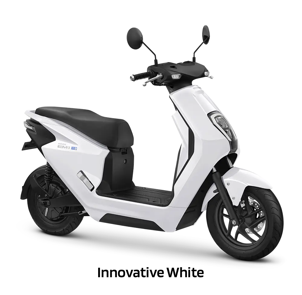 Honda EM1 e: warna Innovative White