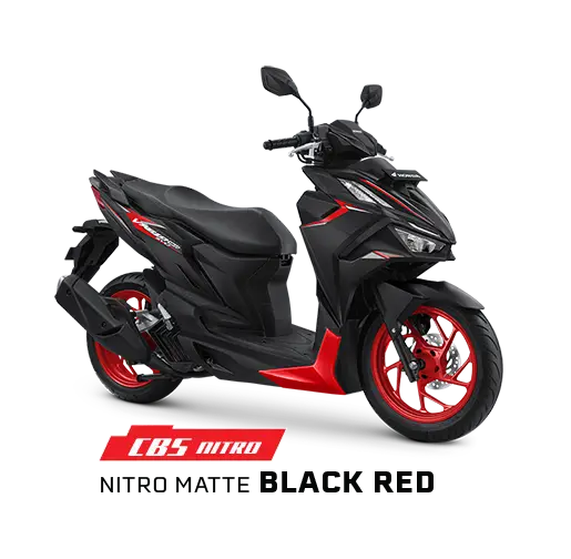 Honda Vario 160 warna Nitro Matte Black Red